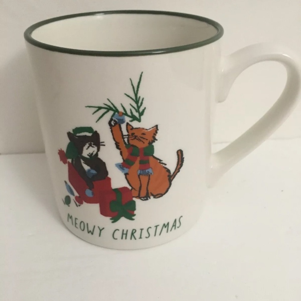 Meowy Christmas Cat Coffee Mug Threshold